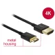 DeLock Cable High Speed HDMI with Ethernet - HDMI-A male > HDMI Mini-C male 3D 4K 2m Slim High Quality Fekete