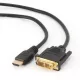Gembird HDMI to DVI-D (Single Link) (18+1) cable 1,8m Fekete