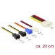 DeLock Power supply Molex 4 pin male > 4 x 2 pin fan (12 V / 7 V / 5 V) 20cm cable