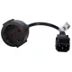 Akyga AK-PC-10A 15cm Extension Cable Fekete