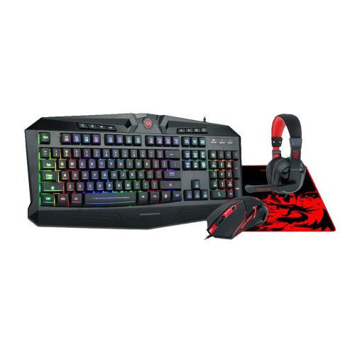 Redragon S101-BA Gaming Combo 4 in 1 Fekete/Red HU