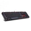 Redragon Mitra Red Backlight Mechanical Billentyűzet Blue Switches Fekete HU