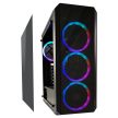 LC Power Gaming 703B QuadLuxx Window Fekete