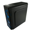 LC Power Gaming 703B QuadLuxx Window Fekete