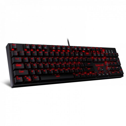 Redragon Surara Pro Red LED Backlight Mechanical Gaming Billentyűzet with Ultra-Fast V-Optical Blue Switches Fekete HU
