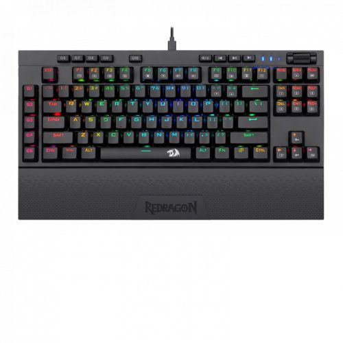 Redragon Vishnu RGB Wireless/Wired Blue Mechanical Gaming Billentyűzet Fekete HU