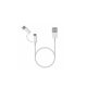 Xiaomi Mi 2 in 1 USB cable microUSB/USB Type-C 0,3m White