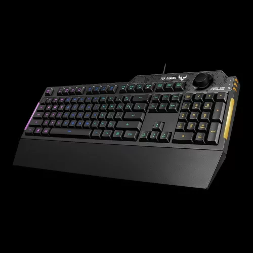 Asus TUF Gaming K1 RGB Billentyűzet Fekete HU