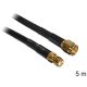 DeLock Antenna Cable SMA plug > SMA jack CFD/RF200 5 m low loss