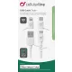 Cellularline USB cable with three Lightning adapters + micro USB + USB-C cable 1m White