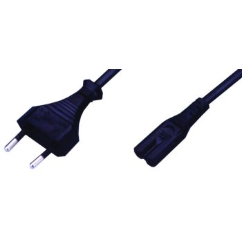 Gembird PC-184/2 C7 tápkábel 1,8m Fekete