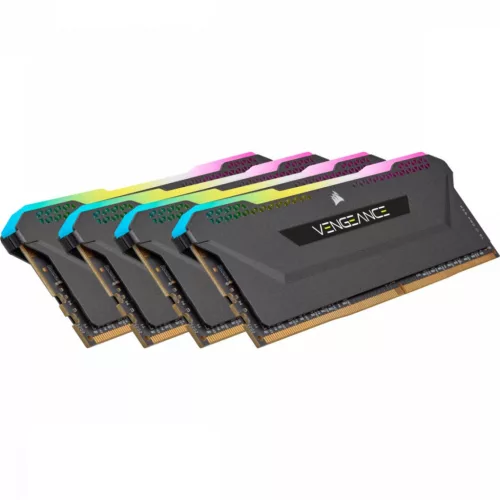 Corsair 32GB DDR4 3200MHz Kit(4x8GB) Vengeance RGB Pro SL Fekete