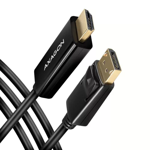 AXAGON RVD-HI14C2 DisplayPort to HDMI active cable 4K@30Hz 1,8m Fekete