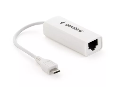 Gembird NIC-MU2-01 microUSB 2.0 LAN Adapter for mobile devices White
