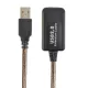 Gembird UAE-01-5M USB2.0 Active Extension cable 5m Fekete