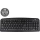 Ewent EW3130 Multimedia keyboard Black US