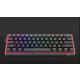 Redragon Fizz Pro black, wired&2.4G&BT Mechanical Billentyűzet, RGB, brown switch Fekete HU