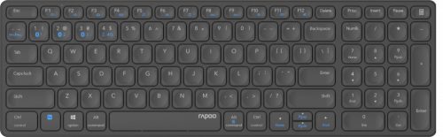 Rapoo E9700M Wireless Ultra-slim Billentyűzet Black HU