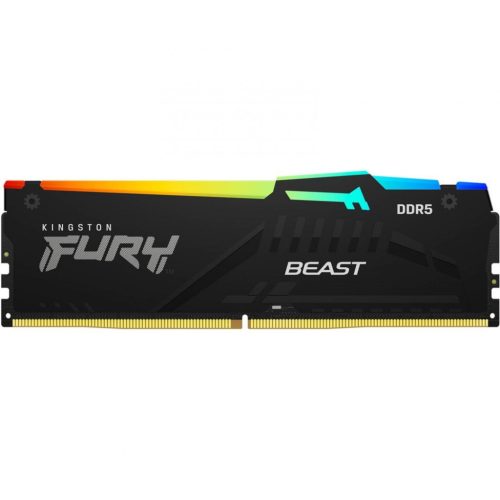 Kingston 32GB DDR5 5600MHz Fury Beast RGB Fekete