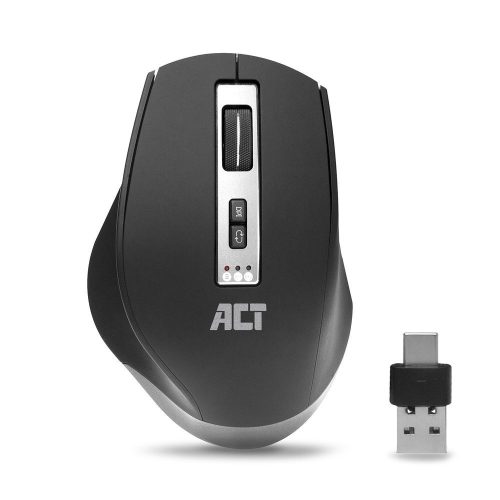 ACT AC5145 Wireless Multi Connect Egér 2400 DPI Fekete