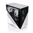 Thermaltake Divider 170 TG Snow ARGB Micro Chassis Tempered Glass White/Fekete
