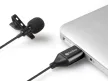Sandberg Streamer USB Clip Microphone Fekete