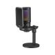 Sandberg Streamer USB Microphone RGB Fekete
