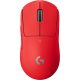 Logitech G Pro X Superlight Wireless Gaming Egér Red