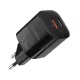 Choetech  PD5006B PD33W Type-C + USB EU Wall Charger Fekete
