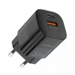 Choetech  PD5006B PD33W Type-C + USB EU Wall Charger Fekete