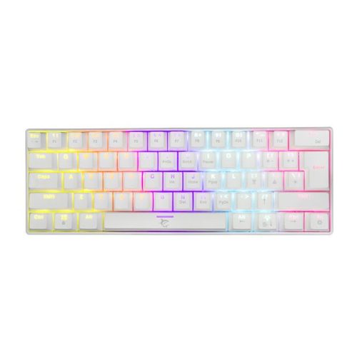 White Shark GK-2022W Shinobi Brown Switches Mechanical 60% Gaming Billentyűzet White US