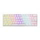 White Shark GK-2022W Shinobi Brown Switches Mechanical 60% Gaming Billentyűzet White US