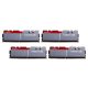 G.SKILL 16GB DDR4 3200MHz Kit(4x4GB) Trident Z Silver/Red