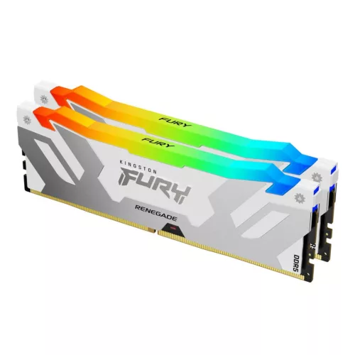 Kingston 32GB DDR5 6000MHz Kit(2x16GB) Fury Renegade RGB White/Silver