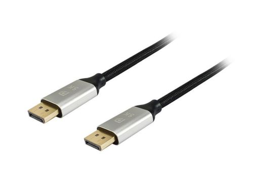 EQuip DisplayPort to DisplayPort 1.4 8K/60Hz Premium cable 1m Fekete