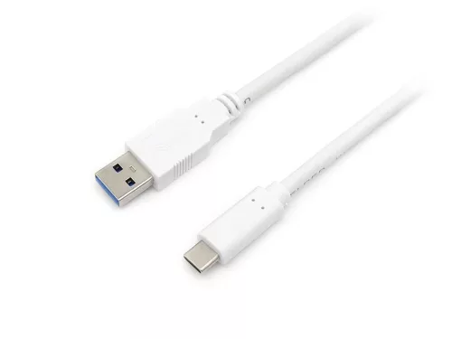 EQuip USB-C 3.2 Gen1 to USB-A cable 1m White