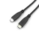 EQuip USB-C 2.0 to USB-C cable 2m Fekete