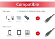 EQuip USB-C 2.0 to USB-C cable 2m Fekete
