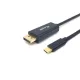 EQuip USB-C to DisplayPort 4K/60Hz cable 3m Fekete