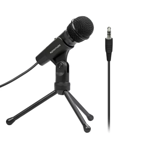 Promate  Tweeter-9 Universal Digital Dynamic Vocal Microphone Fekete