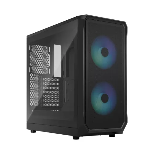 Fractal Design Focus 2 Tempered Glass Fekete TG Clear Tint