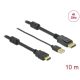 DeLock HDMI to DisplayPort cable 4K 30 Hz 10m Black