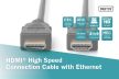 Digitus HDMI High-Speed Connecting Cable Type A 4K 3m Black