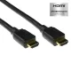 ACT HDMI High Speed premium certified v2.0 HDMI-A male - HDMI-A male cable 5m Fekete