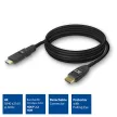 ACT HDMI High Speed with detachable connector v2.0 HDMI-A male - HDMI-A male active optical cable 20m Fekete