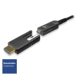 ACT HDMI High Speed with detachable connector v2.0 HDMI-A male - HDMI-A male active optical cable 25m Fekete