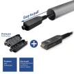 ACT HDMI High Speed with detachable connector v2.0 HDMI-A male - HDMI-A male active optical cable 25m Fekete