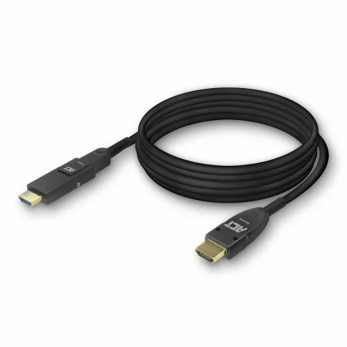ACT HDMI High Speed with detachable connector v2.0 HDMI-A male - HDMI-A male active optical cable 30m Fekete