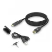 ACT HDMI High Speed with detachable connector v2.0 HDMI-A male - HDMI-A male active optical cable 30m Fekete