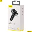 Baseus T Type S-13 Car Charger with FM Transmitter Fekete